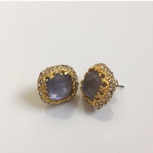 Gold and blue stone Alexis Bittar studs